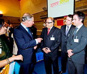 Dr. Wasim Hanif with HRH Prince Charles